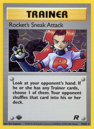 Team Rocket 072/82 Rocket's Sneak Attack (72) - Unlimited - Rare