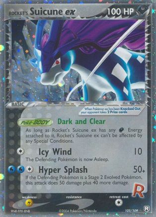 Team Rocket Returns 105 Rocket's Suicune ex - Holofoil - Ultra Rare