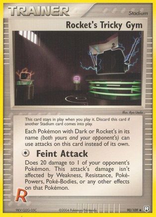 Team Rocket Returns 090 Rocket's Tricky Gym - Reverse Holofoil - Uncommon