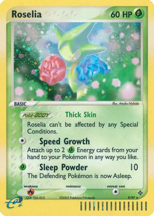 Dragon 009 Roselia - Reverse Holofoil - Holo Rare