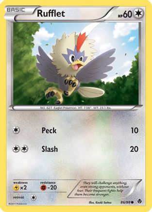 Emerging Powers 086 Rufflet (86) - Reverse Holofoil - Common