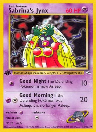 Gym Heroes 059/132 Sabrina's Jynx - 1st Edition - Uncommon