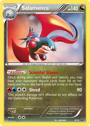 Dragon Vault 008/20 Salamence - Holofoil - Holo Rare