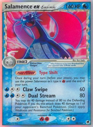 Dragon Frontiers Salamence ex (Delta Species) - Holofoil - Ultra Rare
