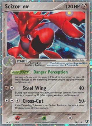 Unseen Forces 108 Scizor ex - Holofoil - Ultra Rare