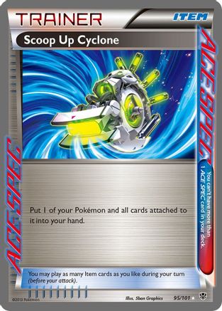 Plasma Blast 095 Scoop Up Cyclone - Holofoil - Rare Ace