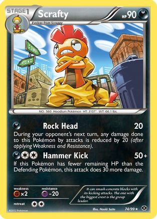Next Destinies 074 Scrafty - Holofoil - Holo Rare