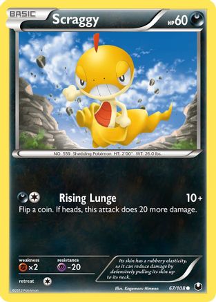 Dark Explorers 067 Scraggy - Reverse Holofoil - Common
