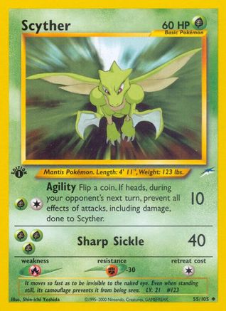 Neo Destiny 055 Scyther - Unlimited - Uncommon