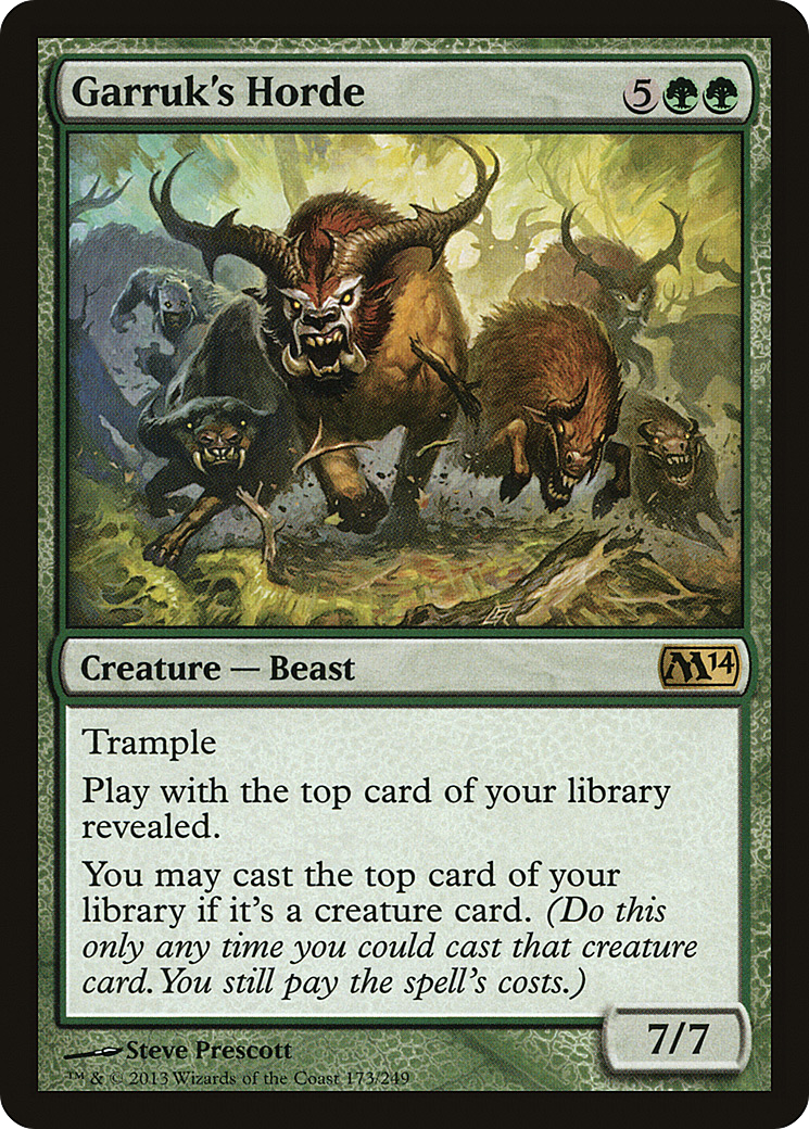 Magic 2014 - (M14-173) - Garruk's Horde Foil