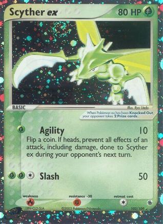 Ruby and Sapphire /109 Scyther ex - Holofoil - Ultra Rare