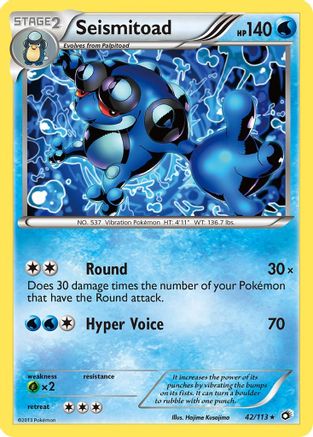 Legendary Treasures 042 Seismitoad - Rare