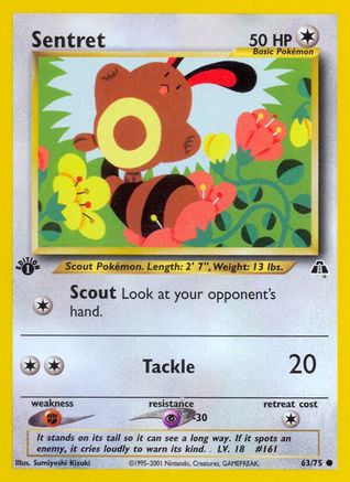 Neo Discovery 063/75 Sentret - 1st Edition - Common
