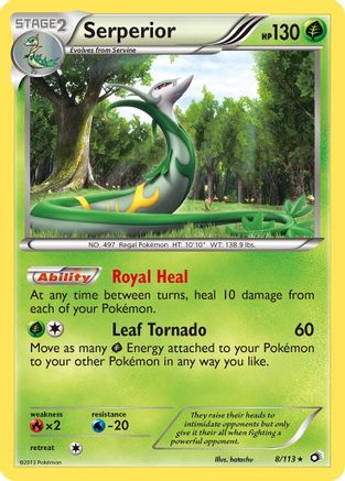 Legendary Treasures 008 Serperior - Holofoil - Holo Rare