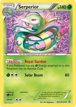 Legendary Treasures Radiant Collection RC3/RC25 Serperior - Holofoil - Uncommon