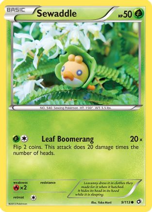 Legendary Treasures 009/113 Sewaddle (9) - Common
