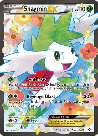 Legendary Treasures Radiant Collection RC21/RC25 Shaymin EX (Full Art) - Holofoil - Ultra Rare