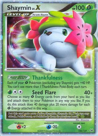 Platinum Shaymin Lv.X (Land Forme) - Holofoil - Ultra Rare