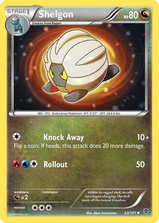 Plasma Blast 063 Shelgon - Uncommon