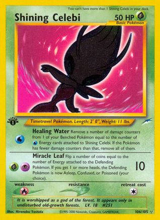 Neo Destiny 106 Shining Celebi - 1st Edition Holofoil - Secret Rare