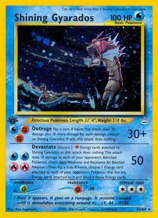 Neo Revelation 065 Shining Gyarados - 1st Edition Holofoil - Secret Rare