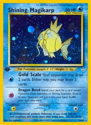 Neo Revelation 066 Shining Magikarp - Unlimited Holofoil - Secret Rare