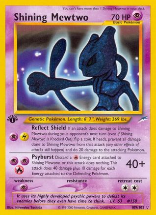 Neo Destiny 109 Shining Mewtwo - 1st Edition Holofoil - Secret Rare