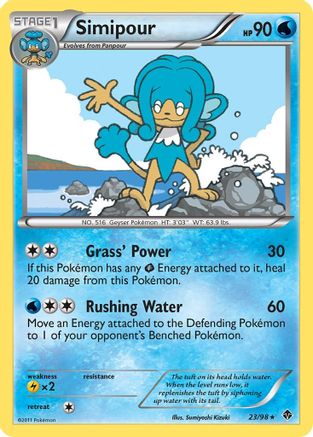 Emerging Powers 023 Simipour - Reverse Holofoil - Rare