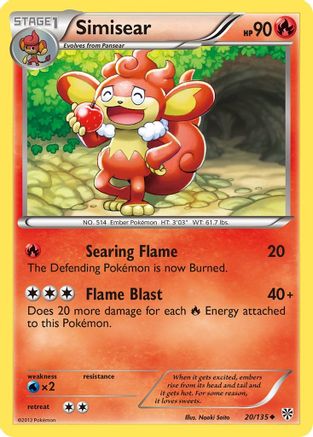 Plasma Storm 020 Simisear - Reverse Holofoil - Uncommon