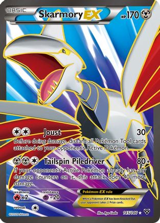 XY Base Set 145 Skarmory EX (145 Full Art) - Holofoil - Ultra Rare