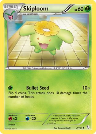 Dragons Exalted 002 Skiploom - Reverse Holofoil - Uncommon