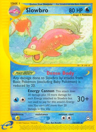 Aquapolis 033 Slowbro - Rare