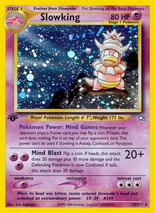 Neo Genesis 014/111 Slowking - 1st Edition Holofoil - Holo Rare