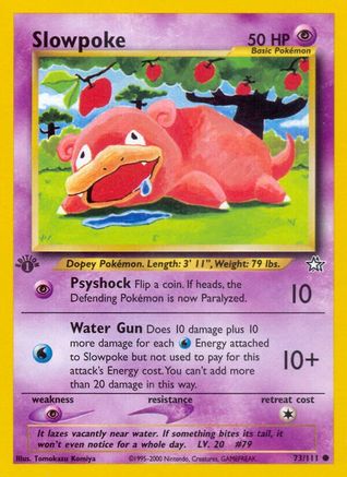 Neo Genesis 073/111 Slowpoke - 1st Edition - Common