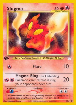 Neo Revelation 053/64 Slugma - 1st Edition - Common