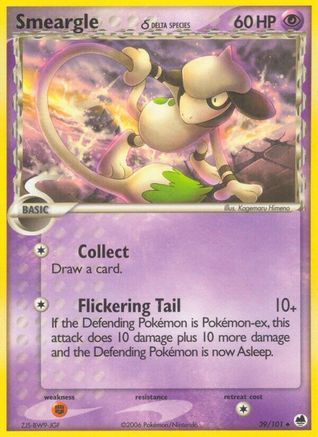 Dragon Frontiers 039 Smeargle (Delta Species) - Uncommon