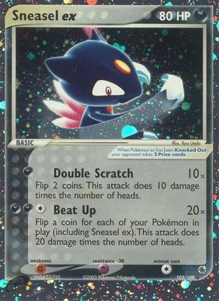 Ruby and Sapphire /109 Sneasel ex - Holofoil - Ultra Rare