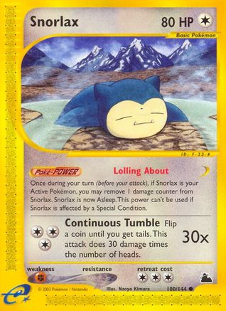 Skyridge 100 Snorlax - Common
