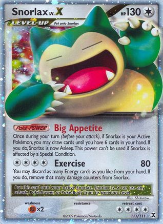 Rising Rivals Snorlax Lv.X - Holofoil - Ultra Rare