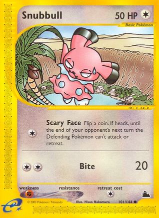 Skyridge 101 Snubbull - Reverse Holofoil - Common
