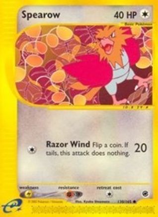 Expedition 130 Spearow - Reverse Holofoil - Common