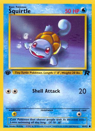 Team Rocket 068/82 Squirtle - Unlimited - Common