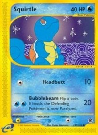Expedition 132/165 Squirtle (132) - Reverse Holofoil - Common