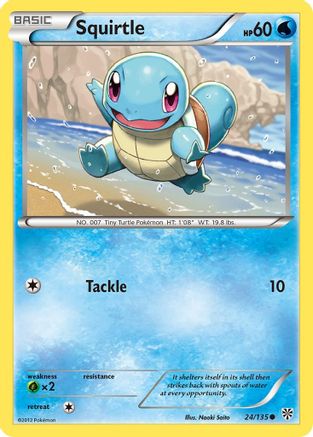 Plasma Storm 024/135 Squirtle - Reverse Holofoil - Common