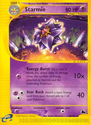 Skyridge 030 Starmie (30) - Rare