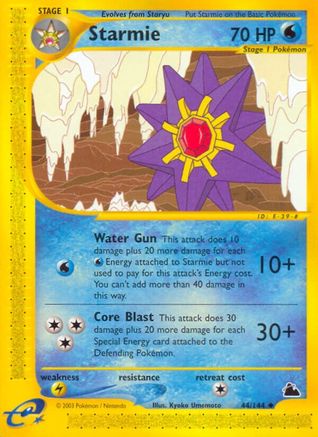 Skyridge 044 Starmie (44) - Reverse Holofoil - Uncommon