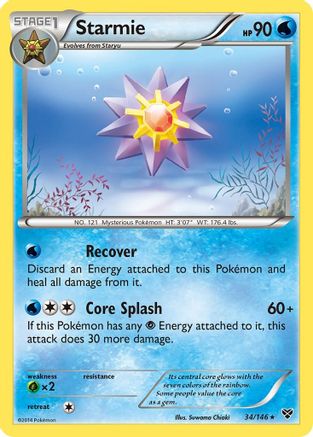 XY Base Set 034 Starmie - Rare