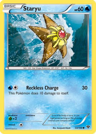 XY Base Set 033 Staryu - Common