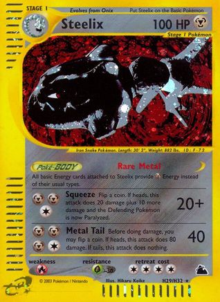 Skyridge H29 Steelix (H29) - Holofoil - Holo Rare