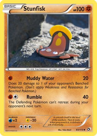 Legendary Treasures 083/113 Stunfisk - Uncommon